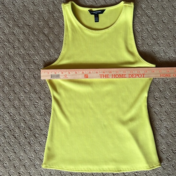 White House Black Market FORME Ribbed High Neck Tank - Picture 4 of 5